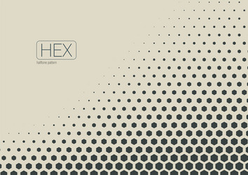 2d abstract geometric wave hex halftone pattern vector