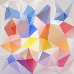 Color full abstract polygon triangular pattern vector