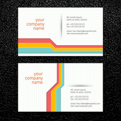 abstract creative business cards set template vector