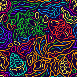 cocoa branch abstract seamless pattern vector image