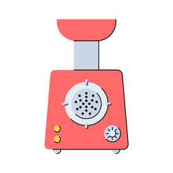 electric meat grinder mincer vector