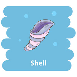 Cartoon seashell icon Royalty Free Vector Image