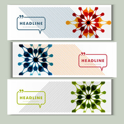 Set of 3 covers with abstract patterns vector