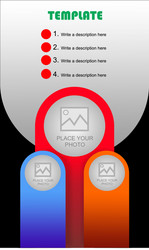 Simple full color template Royalty Free Vector Image