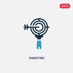 two color targeting icon from search engine vector image