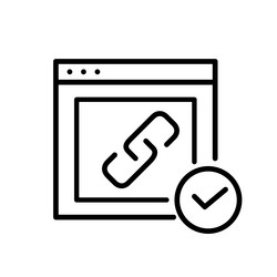 backlink created another website traffic links vector image