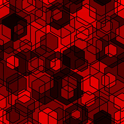 honeycomb seamless pattern repeated overlap vector image