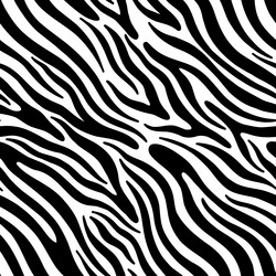 Seamless abstract zebra skin pattern background Vector Image