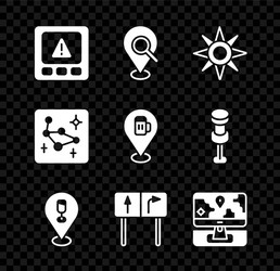Set gps device error search location wind rose vector
