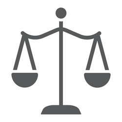 Justice Scales Icon - Balance & Law vector