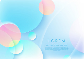 Abstract colorful pastel gradients color vector