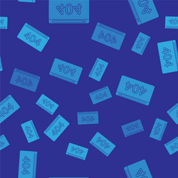 blue page with a 404 error icon isolated seamless vector image
