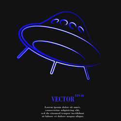 flat modern web button and space for your text vector image