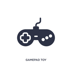 gamepad toy icon on white background simple vector