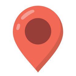 gps map position marker sign red location pin vector image
