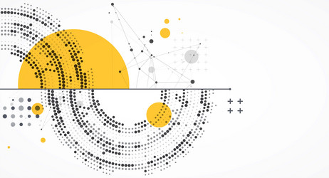 halftone theme science abstract background vector image