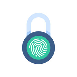 unlocking the padlock with authentication vector image
