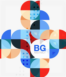 abstract background of circle elements vector image