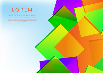 abstract vibrant geometric square pattern vector image