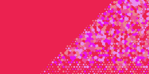 geometric multi size hexagon with color vector