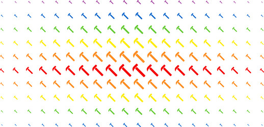 hammer spectral halftone array vector image
