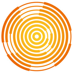 Radial Segmented Circles - Sci-Fi vector