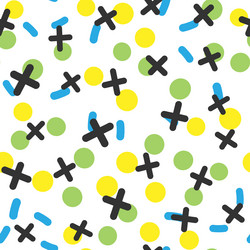 abstract seamless pattern with geometric shapes vector image