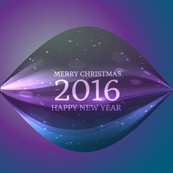 Merry christmas and happy new year greeting vector