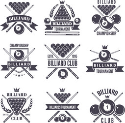 ícone Billiard Snooker Ou Clube Desportivo Ilustração do Vetor