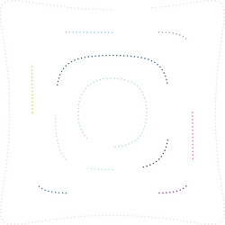 squeeze distortion square particle element vector image