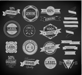 set of vintage retro labels Vector Image