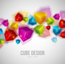 Cube design vector