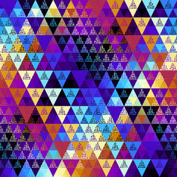 seamless pattern background of a triangles vector image