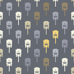 seamless background with different power cord plug vector image
