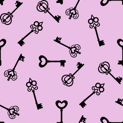 seamless pattern with keys vector image