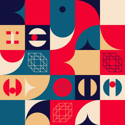 techno abstract pattern design vector image