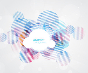 Abstract colored background with circles vector