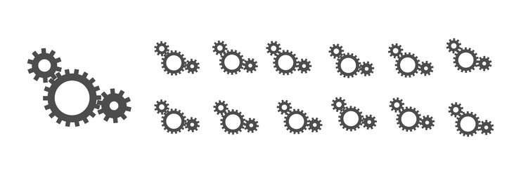 circular loading buffering icons vector image