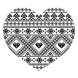 traditional black ukrainian or belarusian folk art Vector Image
