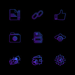 file document weblink like folder global vector image
