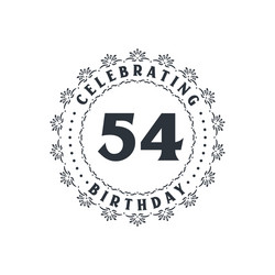 Happy Birthday 54 Vector Images (over 290)
