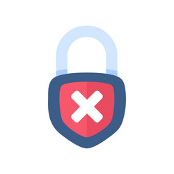 unlocking the padlock with authentication vector image