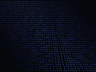 Digital Binary Code Background vector