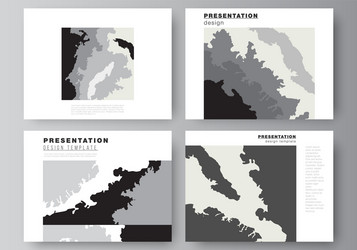 Layout presentation slides design vector