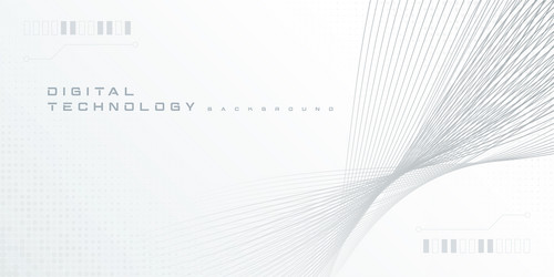 Digital technology futuristic internet network ai vector