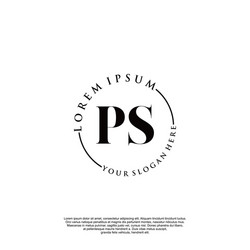 Elegant Initial Logo - Script Style vector image