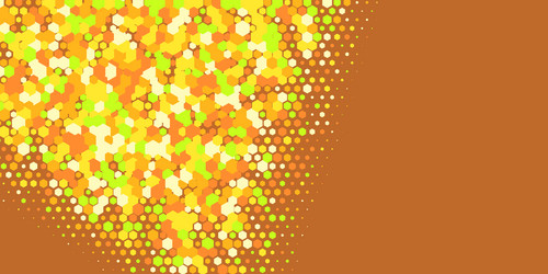geometric multi size hexagon with color vector