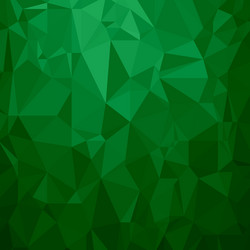 green polygonal background triangular pattern vector image
