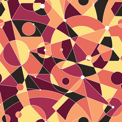 Grid seamless pattern with random geometric vector