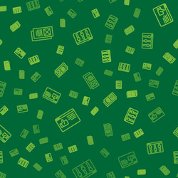 Set line browser window and setting on seamless vector